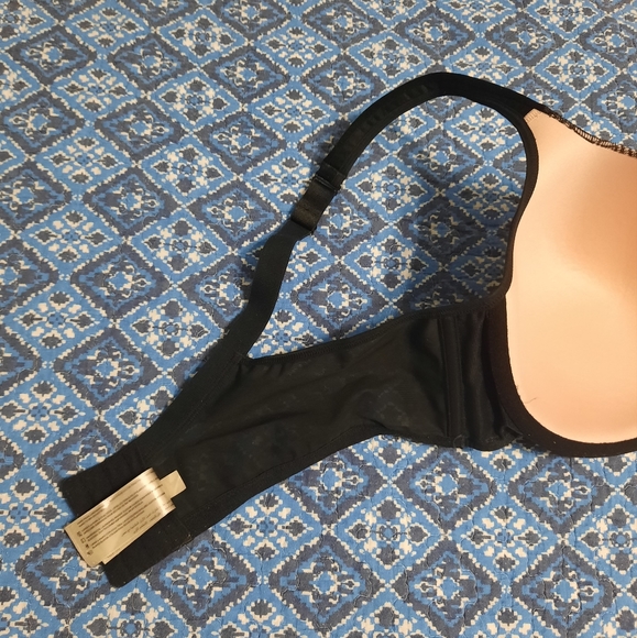 Deesse Black & Pink Lace Overlay Bra 40G - Picture 6 of 10